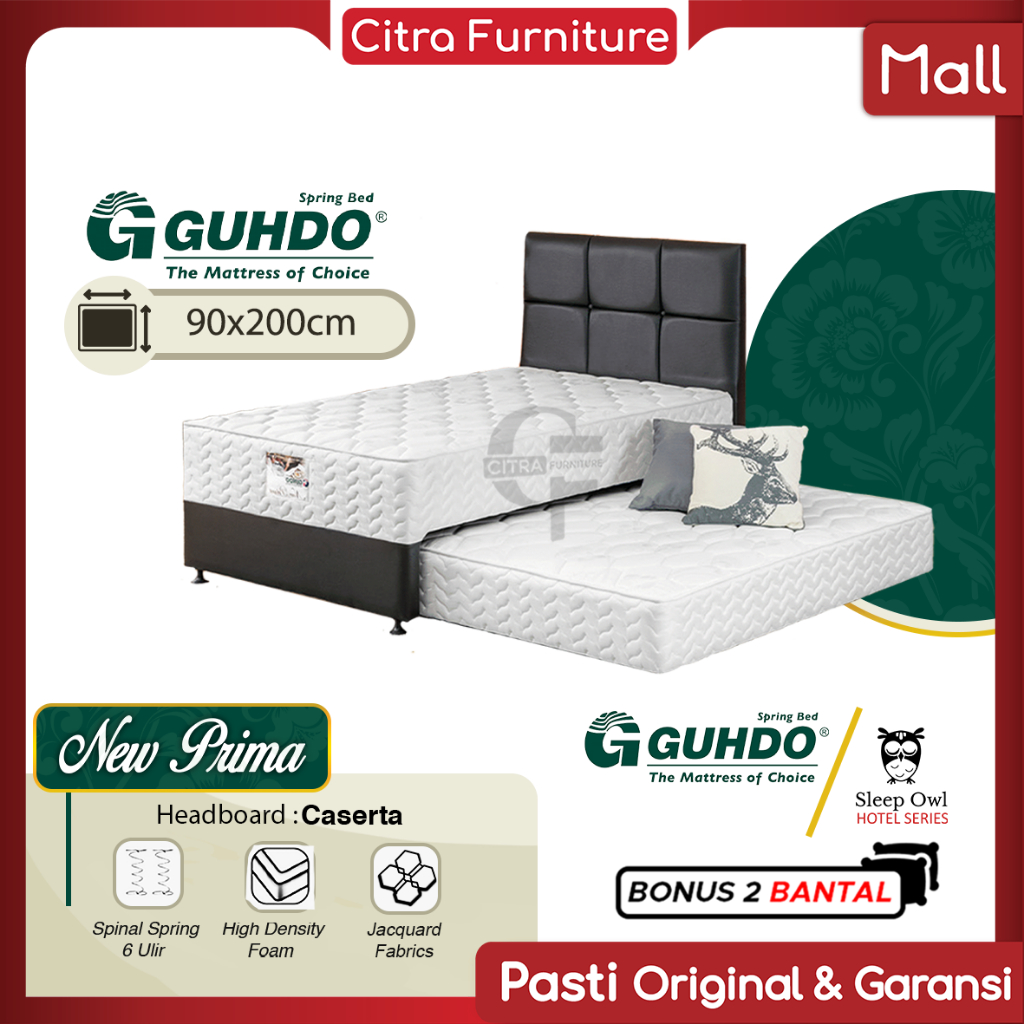 GUHDO Guhdo® Springbed 2in1 New Prima Headboard Caserta