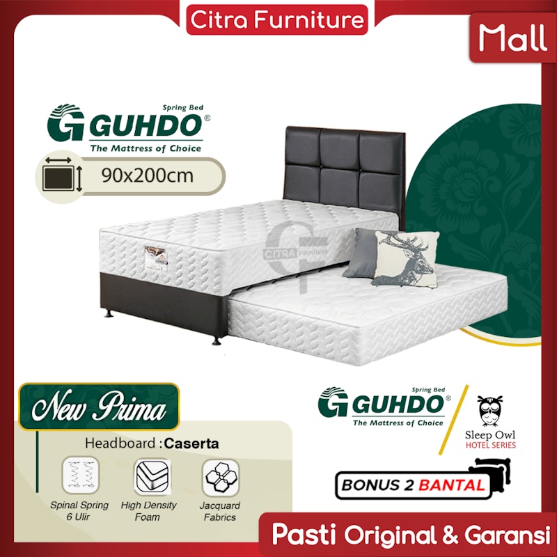 Guhdo® Springbed 2in1 New Prima Headboard Caserta 2
