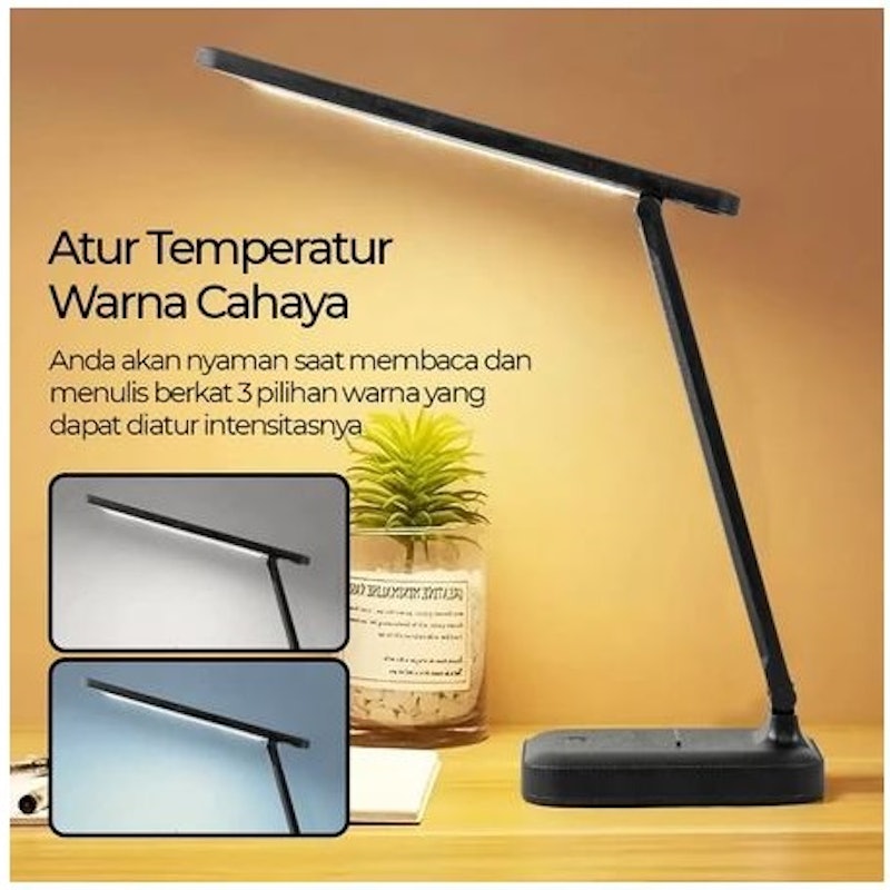 TaffLED Lampu Meja Belajar Desk Lamp USB 8 W T302