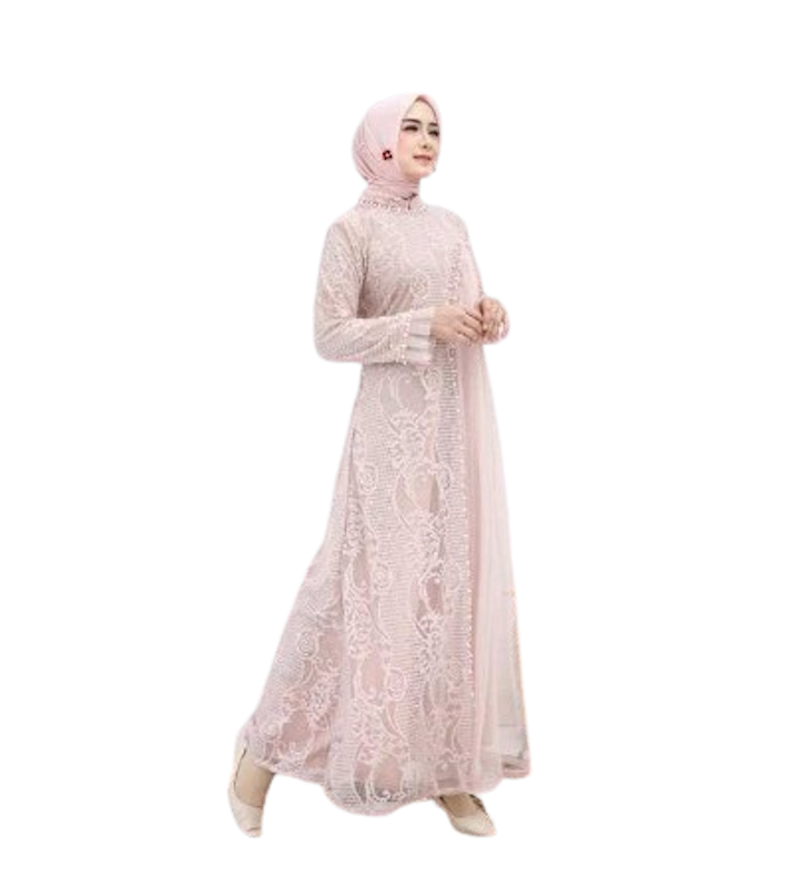 10 Rekomendasi Gamis Brokat untuk Orang Gemuk Terbaik (Terbaru