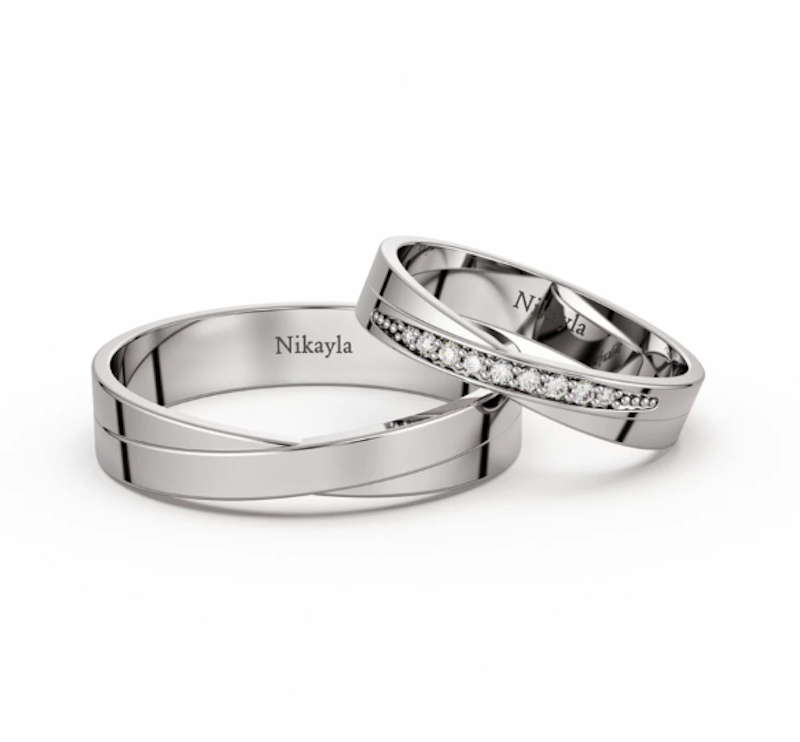 Nikayla Jewelry Cincin Couple Perak Murni 1