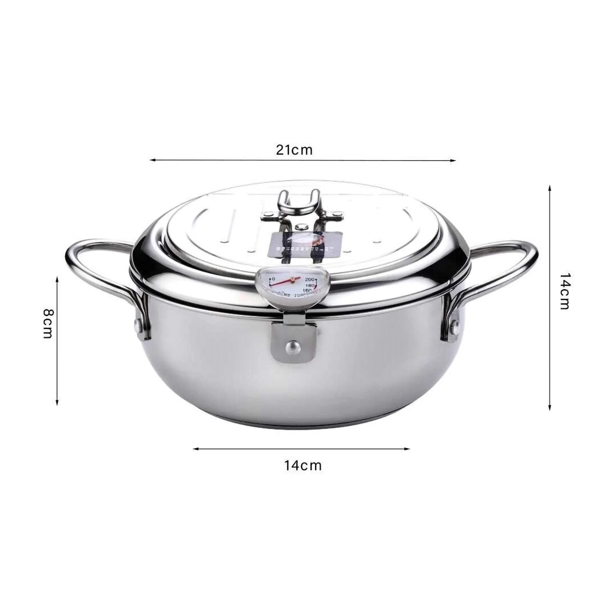  Ormismart Japanese Deep Frying Pot Thermometer 21 cm KC0405