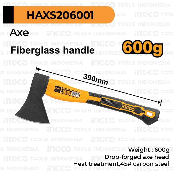 INGCO INGCO Kapak Axe 600g Baja   HAXS206001 