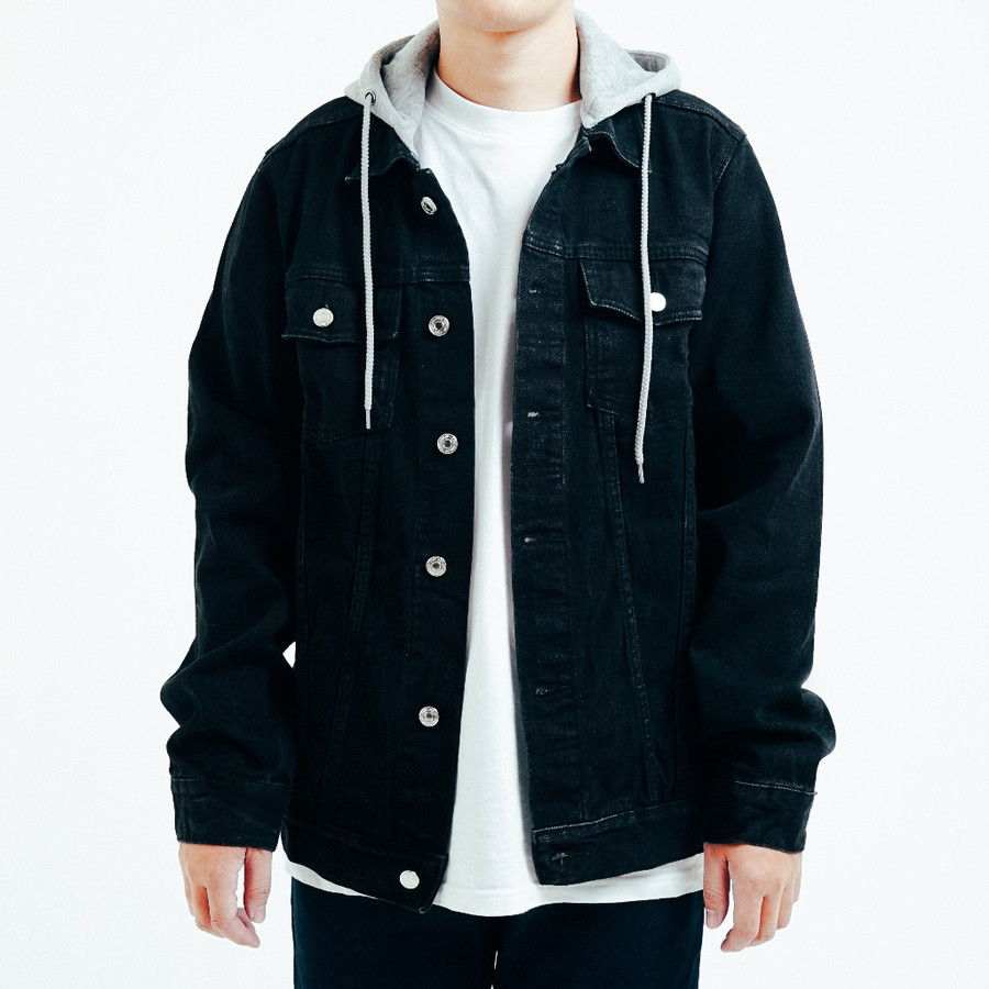 Inovasi Putra Sentosa Port Replay Jaket Jeans Pria Denim Hoodie Type III