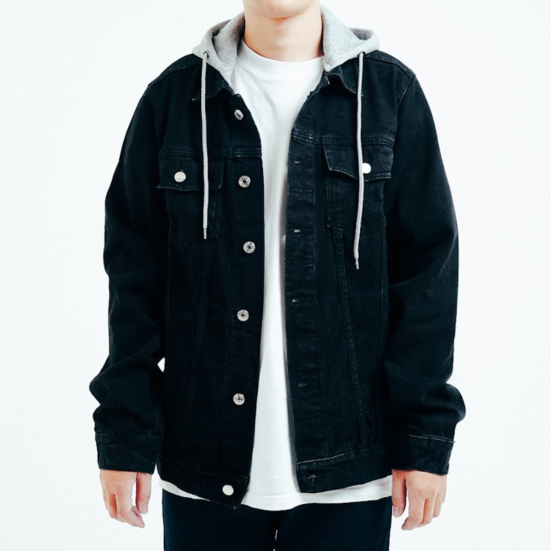 Port Replay Jaket Jeans Pria Denim Hoodie Type III 3