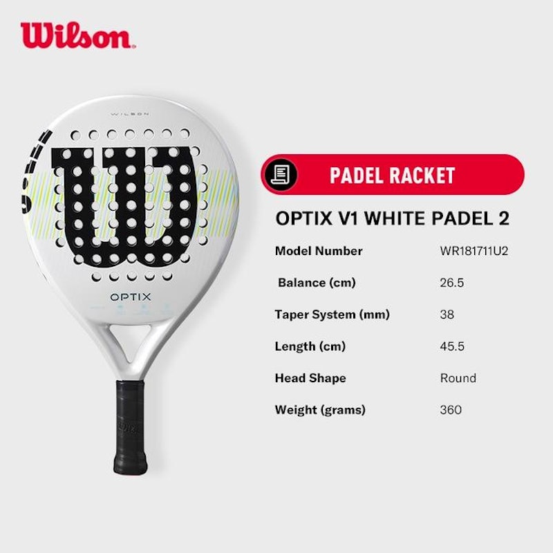 Wilson OPTIX V1 Padel Racket 5