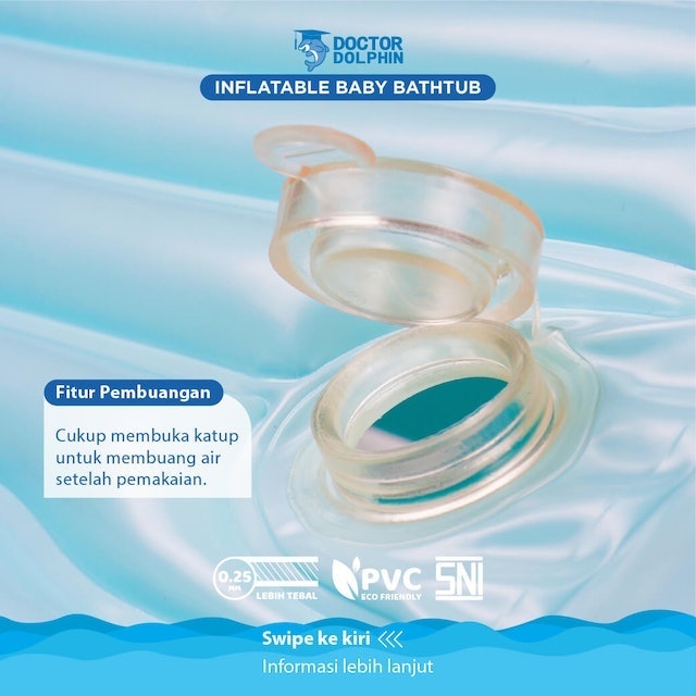 Doctor Dolphin Inflatable Baby Bathtub