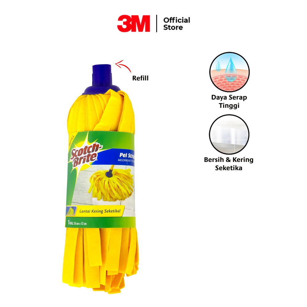 3M  Kain Pel Strip Kuning Bulat Scotch-Brite ID-73