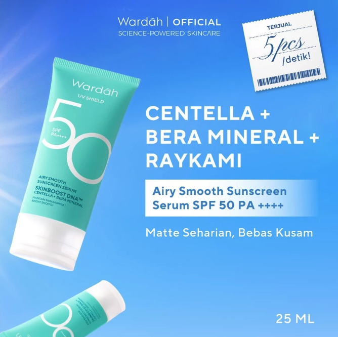  Paragon Technology and Innovation Wardah UV Shield Airy Smooth Sunscreen Serum SPF 50 PA++++