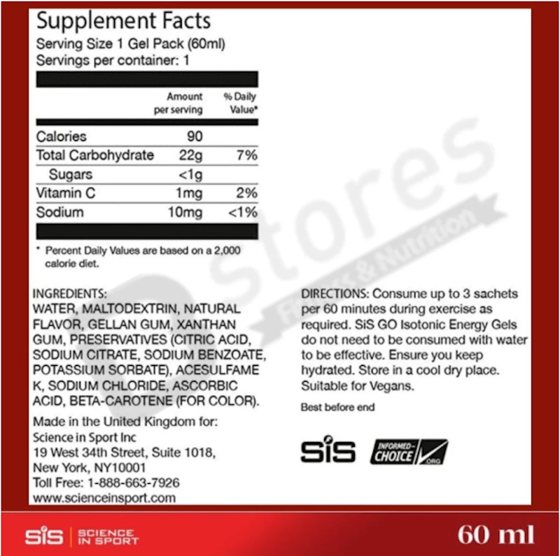 SIS Go Isotonic Energy Gels 2