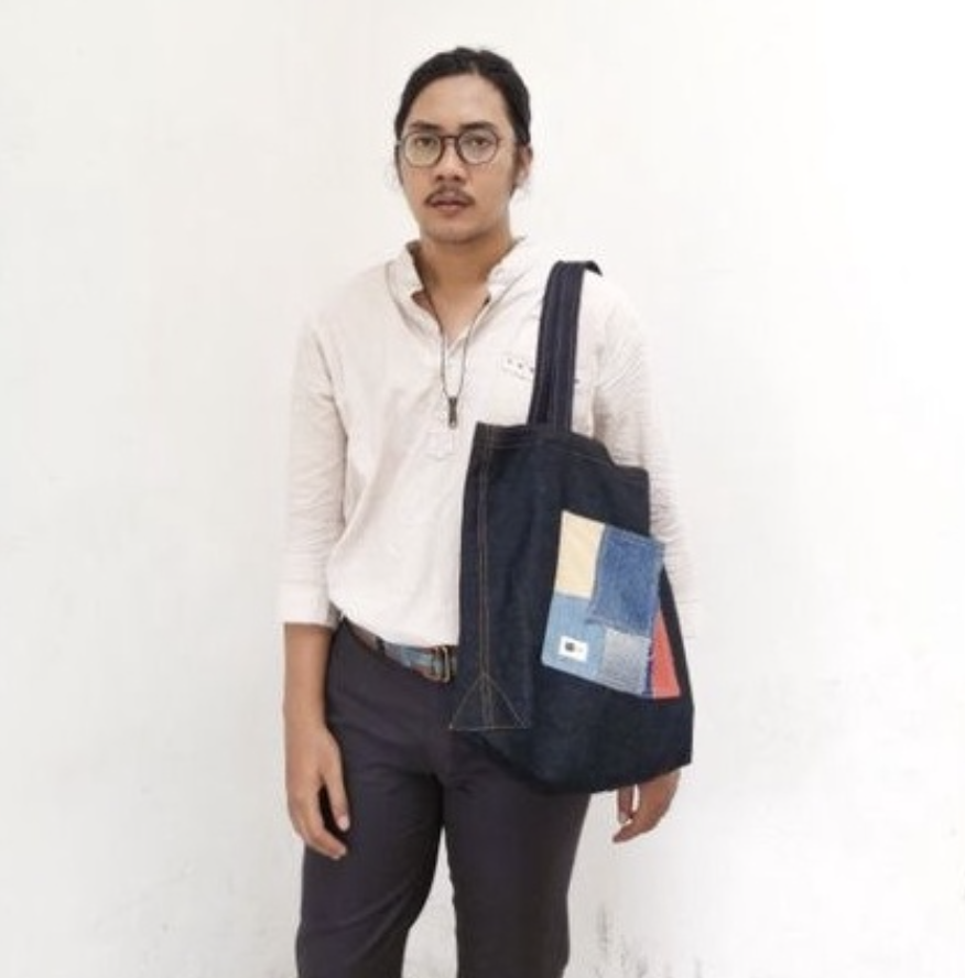 Controlnew  Tote Bag - Denim Raw Handmade
