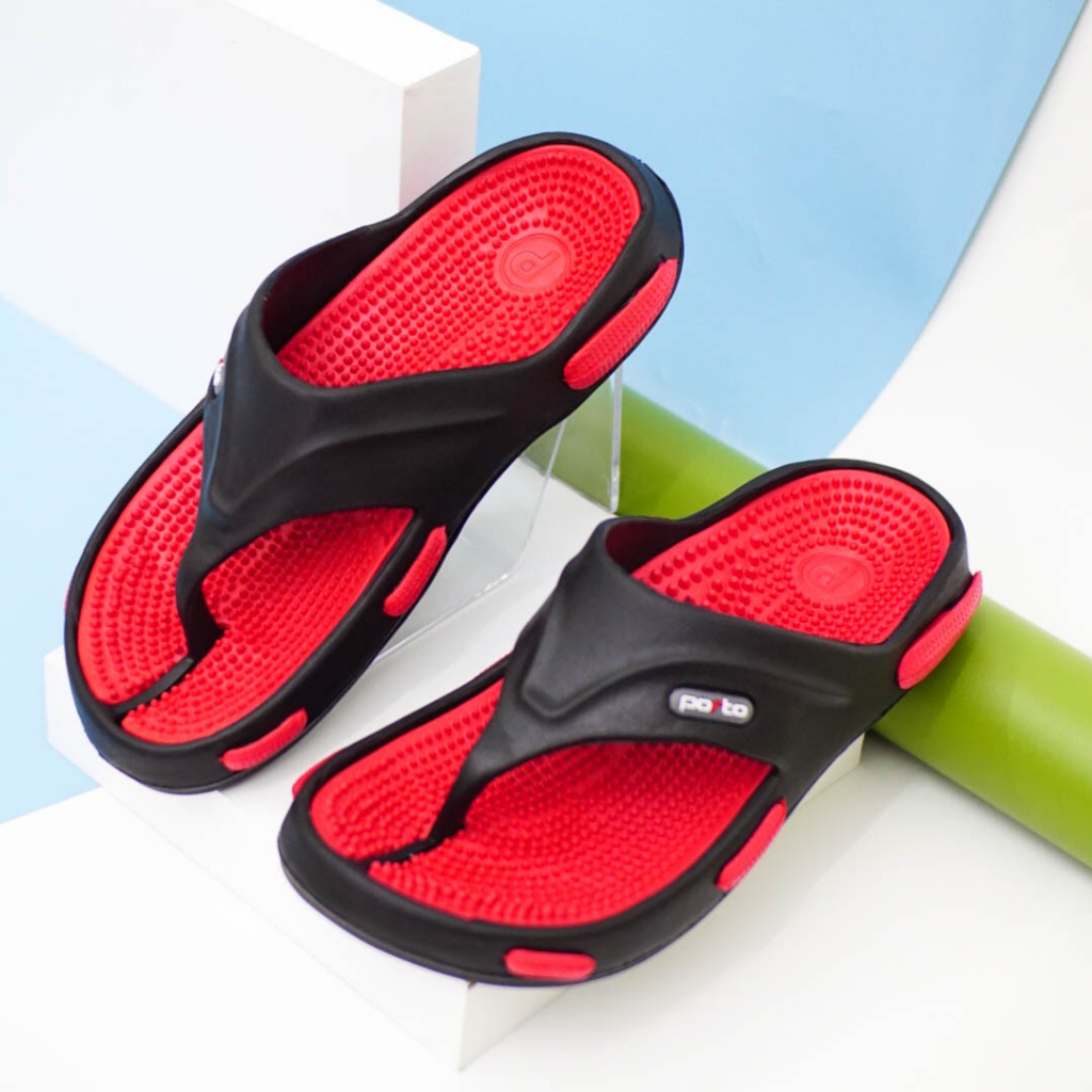 Porto Indonesia Sejahtera Porto Sandal Kesehatan Jepit Karet Pria 605M