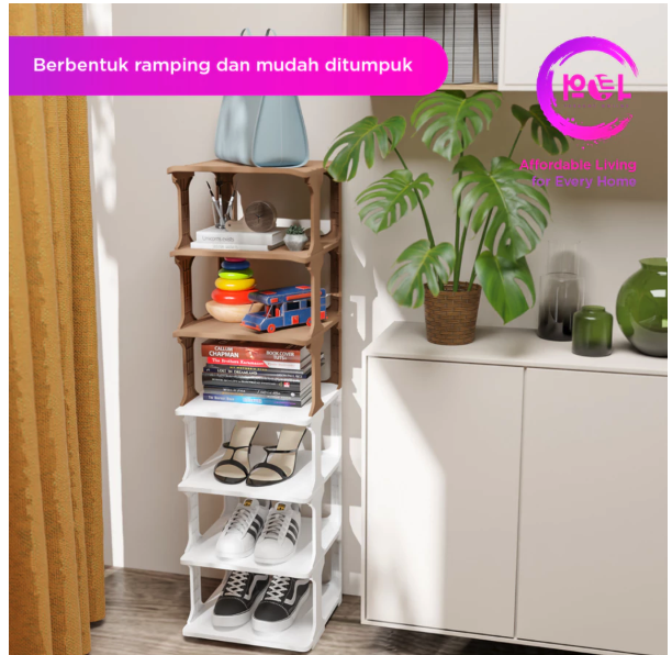  POL Rak Sepatu Tulang Plastik