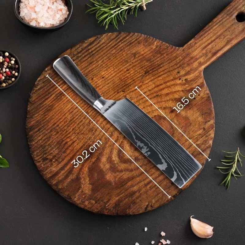 XITUO Damascus Pattern Cleaver Knife 3