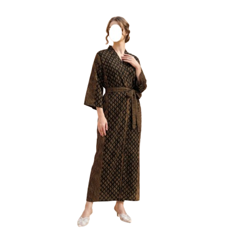 Dress Warehouse Premium Batik Long Kimono Sogan Panjang 1