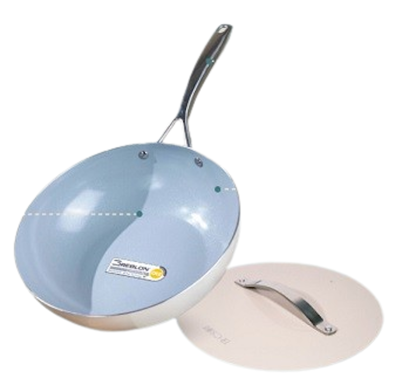 Roschel Diora Professional Wok Pan + Lid 28 cm 1