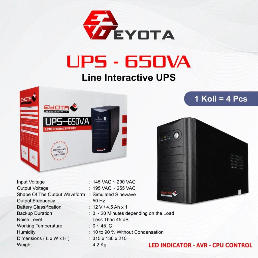 Eyota Technology EYOTA UPS-650VA 