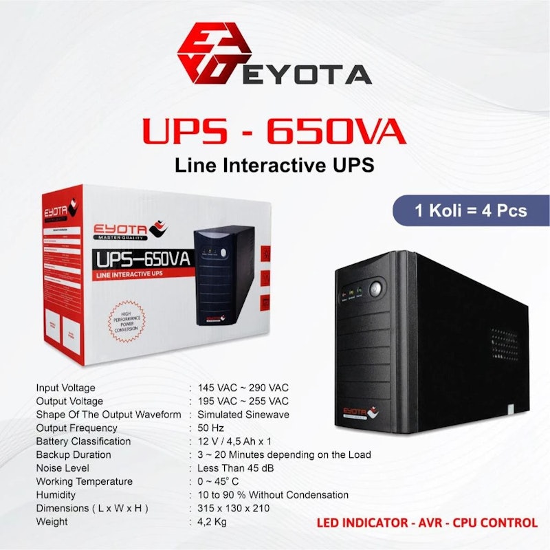 EYOTA UPS-650VA 2