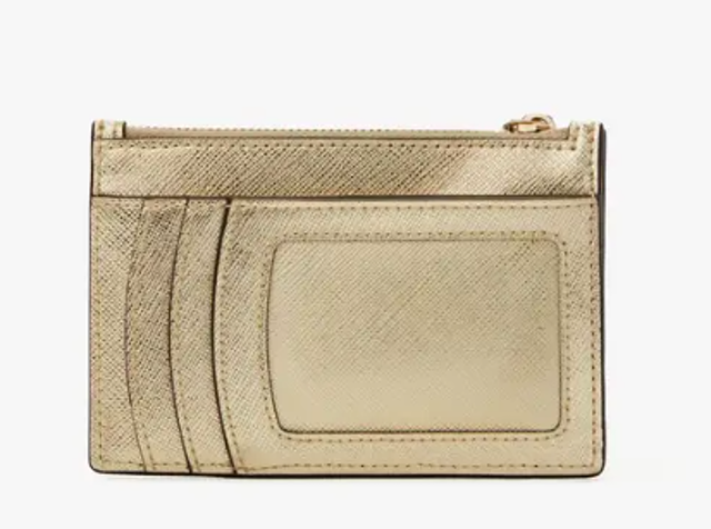 Kate Spade Spencer Metallic Cards Case Wristlet k5396
