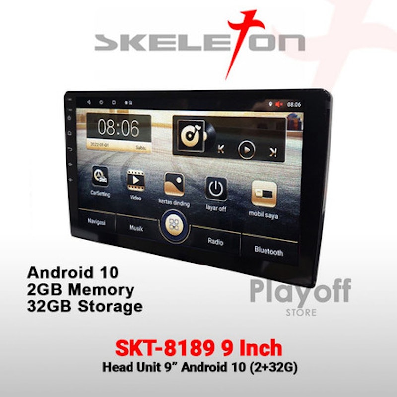 Skeleton Head Unit Android RAM 4+64 GB 9 Inch 2