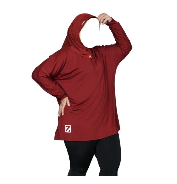 Zeea Sport Inner Baju Panjang Farah Ternyaman Jumbo