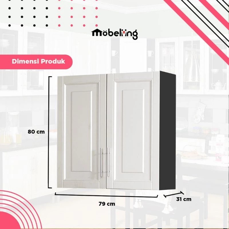  Möbeliving Furniture Kitchen Set Atas  0108