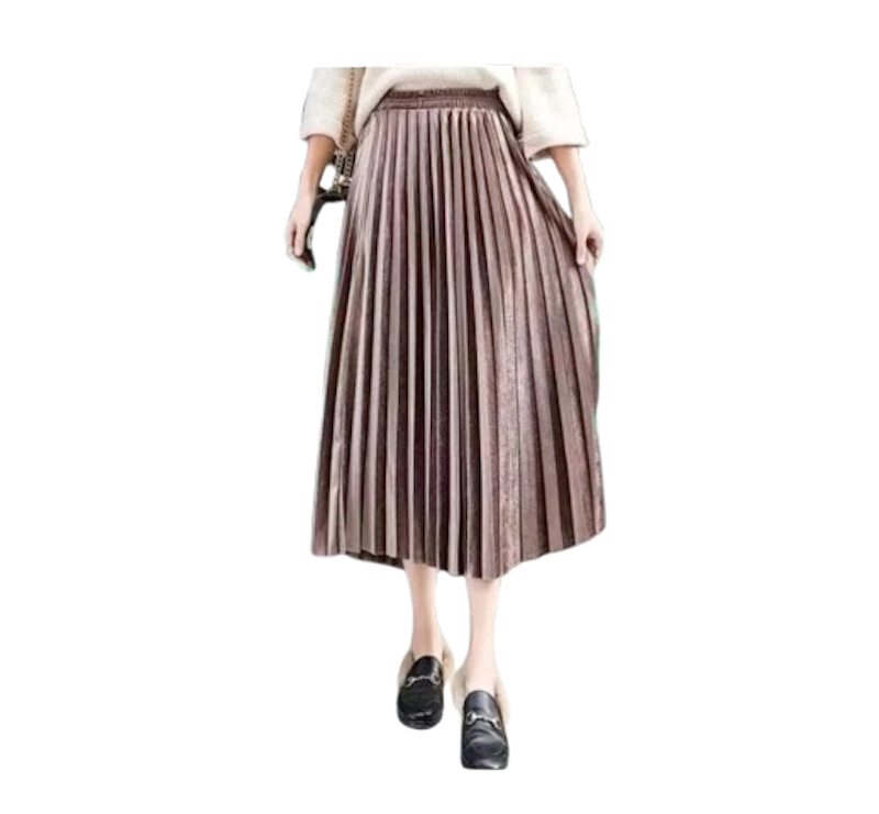 Threelook Rok Plisket Bludru Velvet Premium 7/8 1