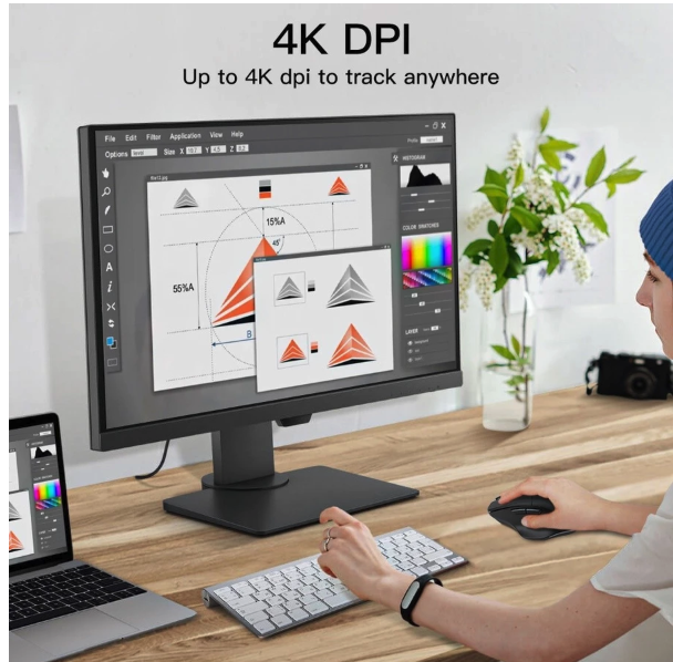 Quality Life Collection Goojodoq Wireless Mouse 4000DPI