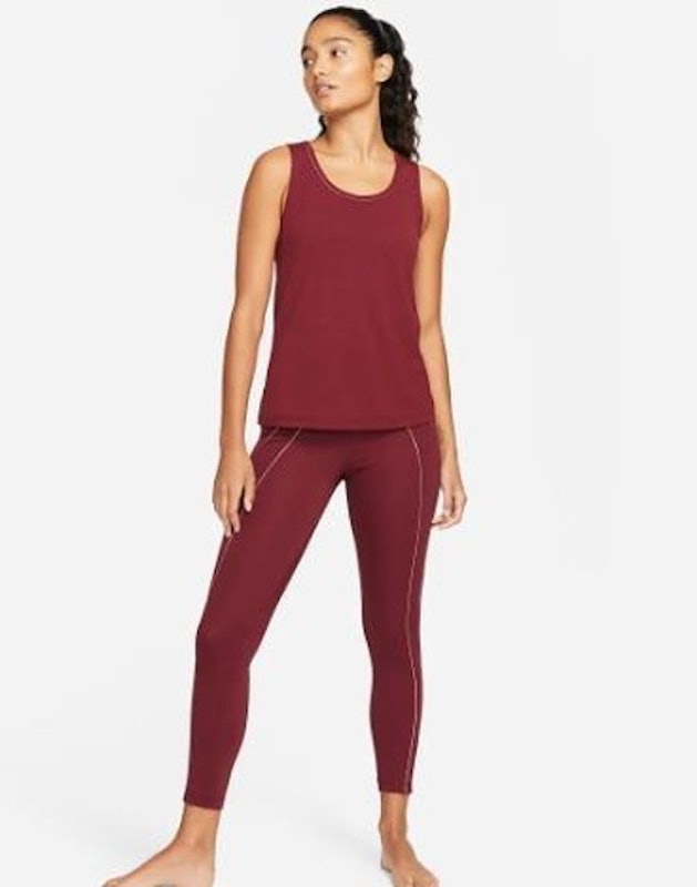 Yoga Dri-FIT Women's High-Waisted 7/8 Metallic Trim Leggings 3
