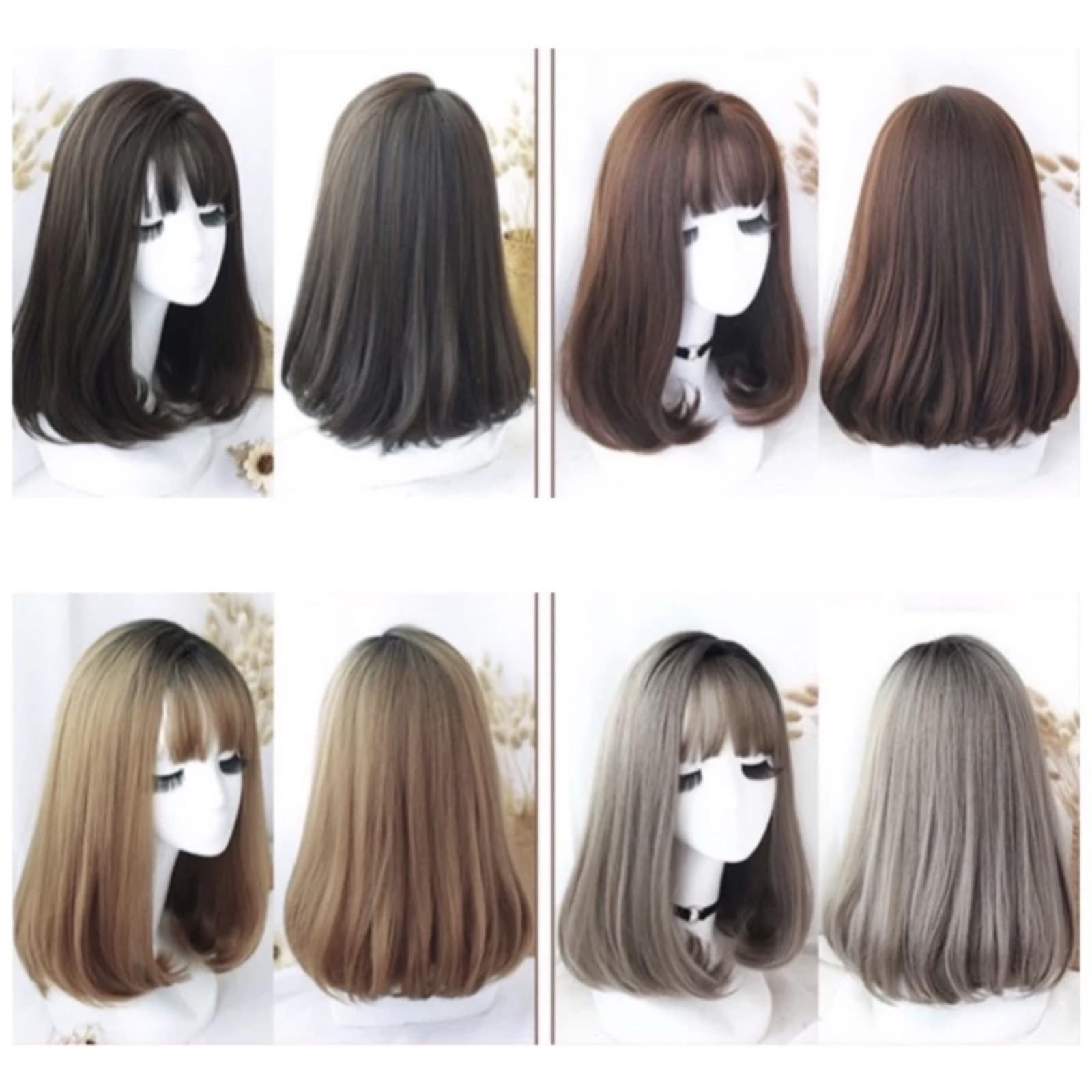  Full Wig Korean Blow 45 cm Cold Brown  C8193 