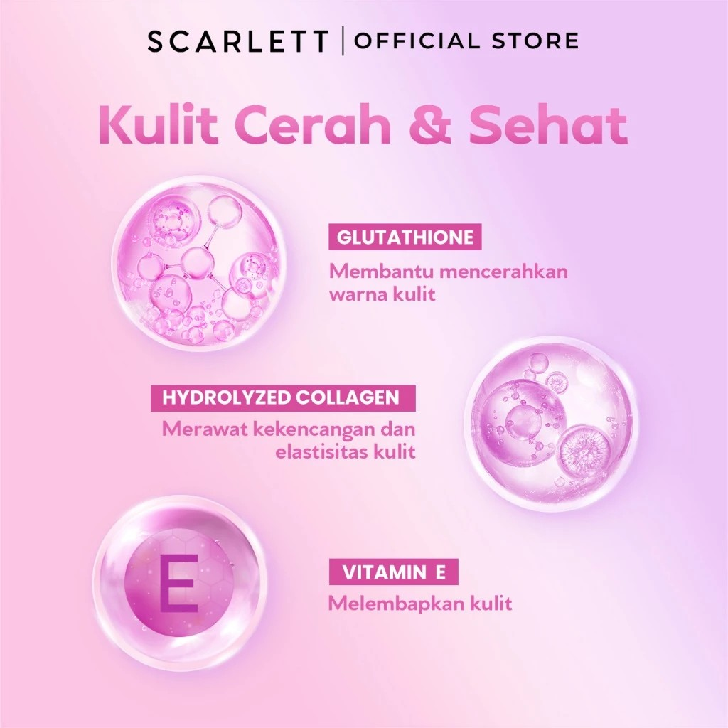 Opto Lingkar Sejahtera Scarlett Whitening Fragrance Brightening Shower Gel Jolly