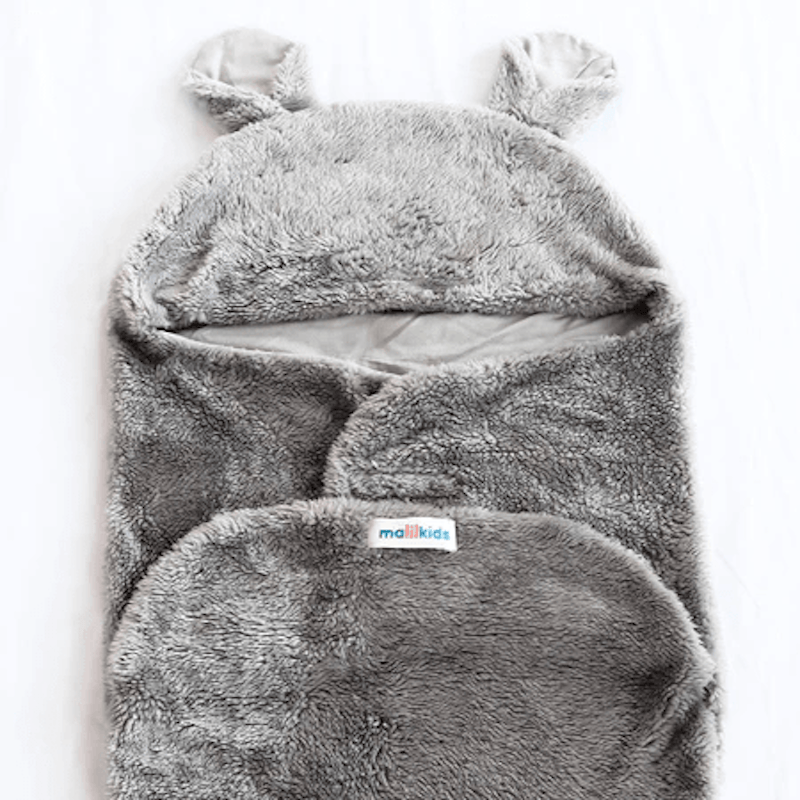 Malilkids Reversible Wooly Baby Swaddle 5