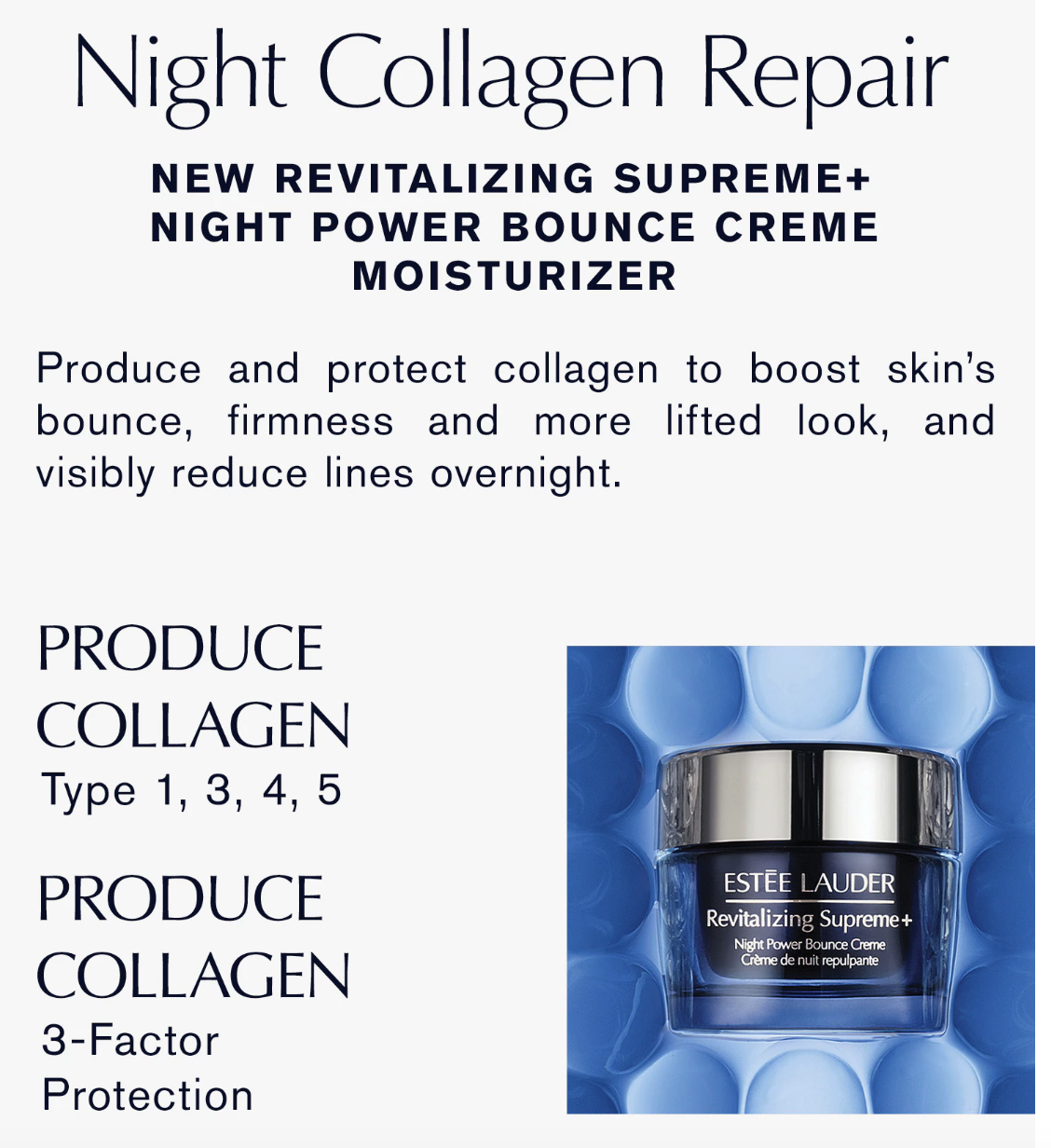 Estée Lauder Companies ESTÉE LAUDER Revitalizing Supreme+ Night Power Bounce Creme