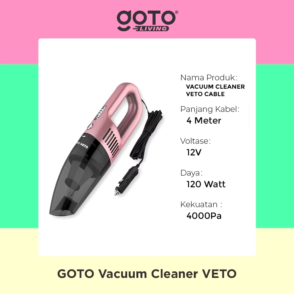 GOTO Veto Vacuum Cleaner Cable 3