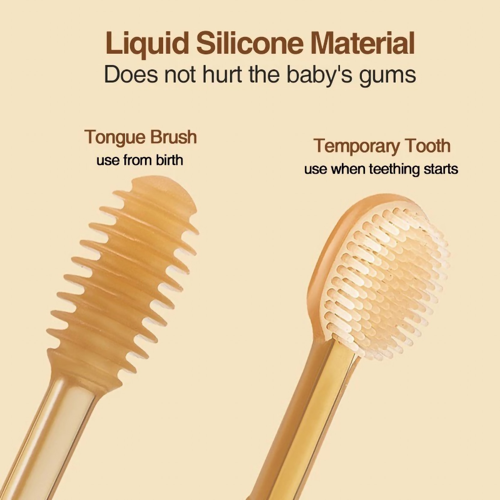  Dr.Isla Baby Silicone Toothbrush Set