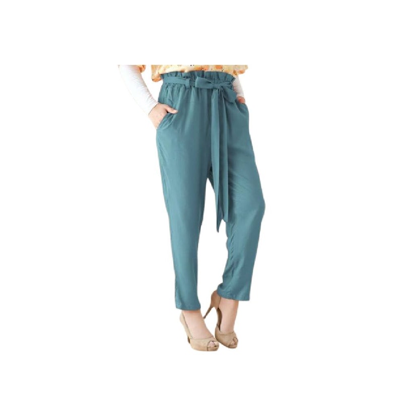 Melika Highwaist Paperbag Pants Caspia 1