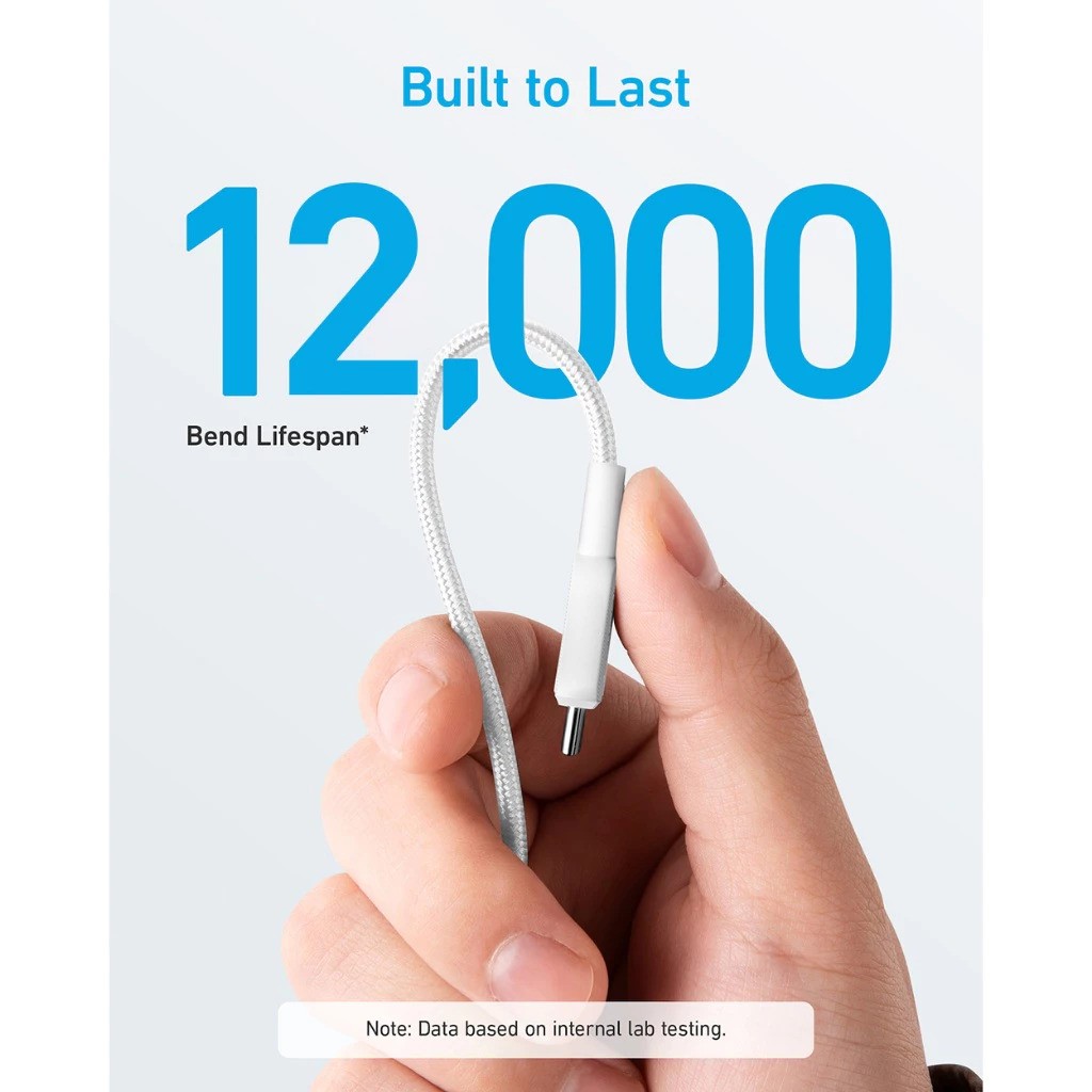 Anker Innovations Anker 322 PowerLine USB C to Lightning Cable 6ft/1.8m 60W A81B6