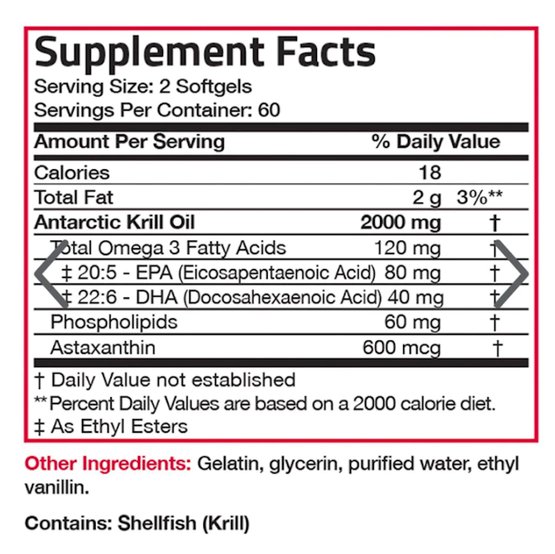 Bronson Antarctic Krill Oil 1000 mg 120 Softgels 2