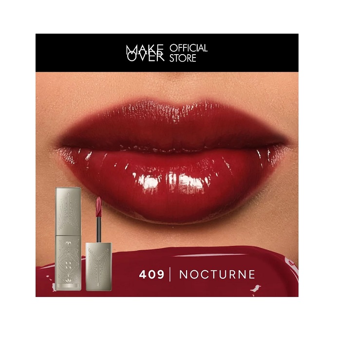 MAKE OVER ｜ Glassy Lip Lacquer X Hian Tjen 409 Nocturne