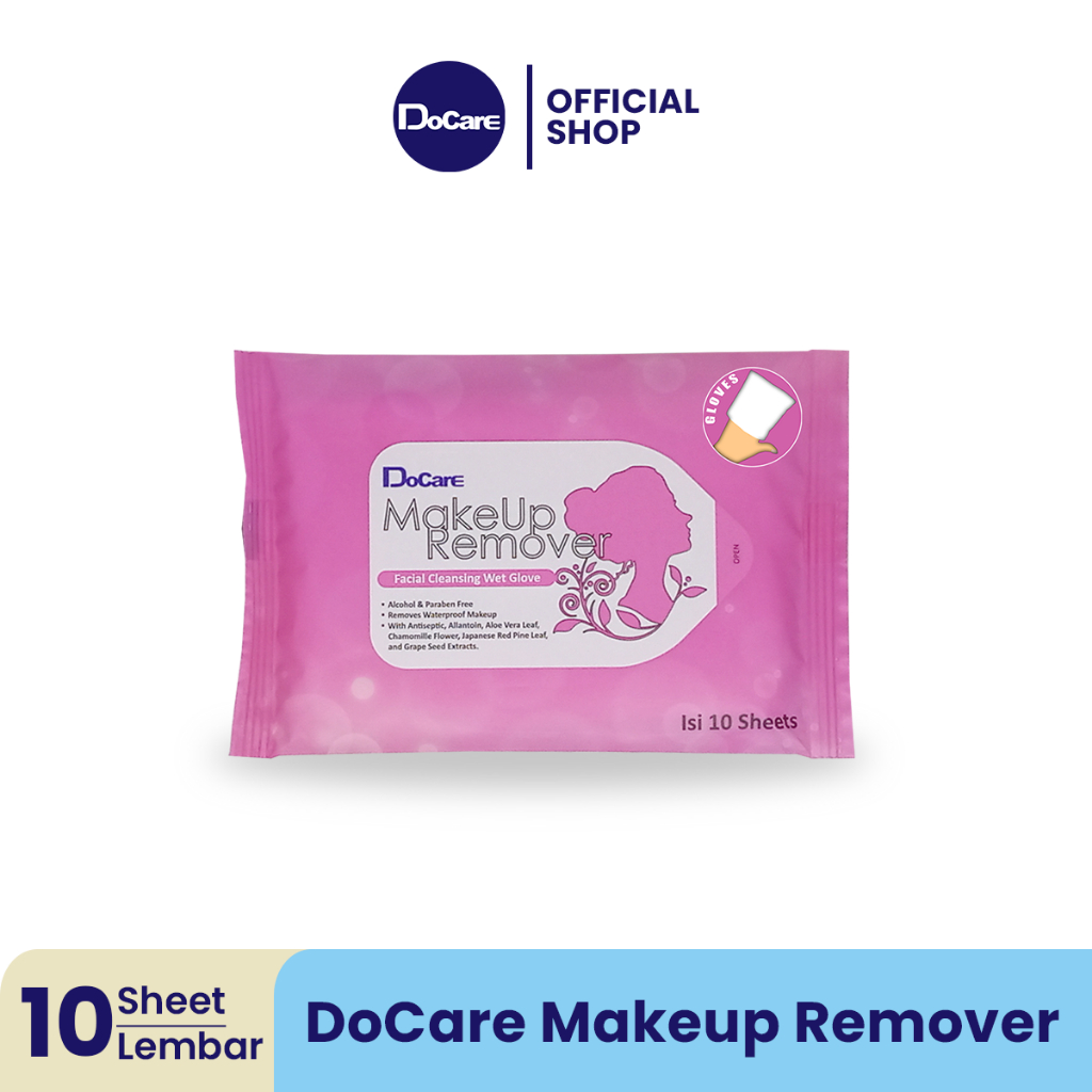 Docare Laras Indonesia DoCare Makeup Remover Facial Cleansing Wet Glove