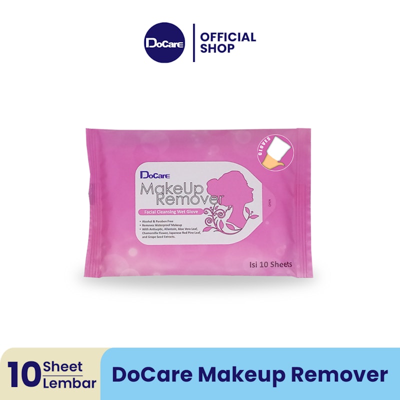 DoCare Makeup Remover Facial Cleansing Wet Glove 4