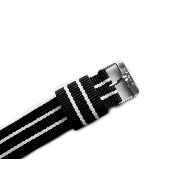Nato Nylon Strap - Black Stripe ｜ 001