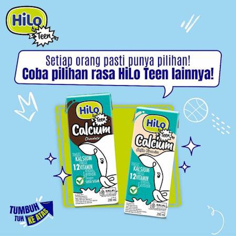 HiLo Teen Calcium Coffee Tiramisu 200 ml (4 pcs) 4