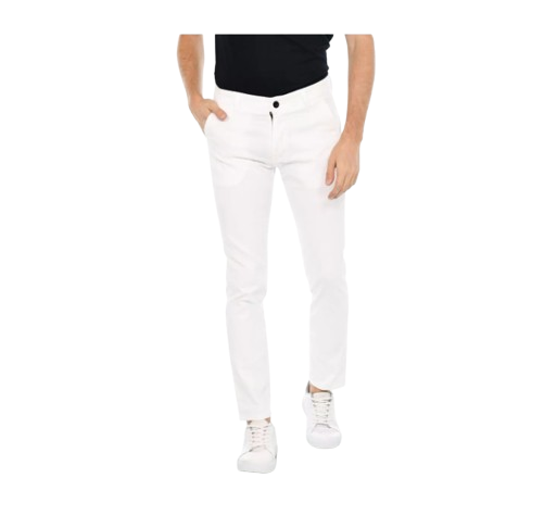 HIPSTER Celana Chino Panjang Pria Warna Putih