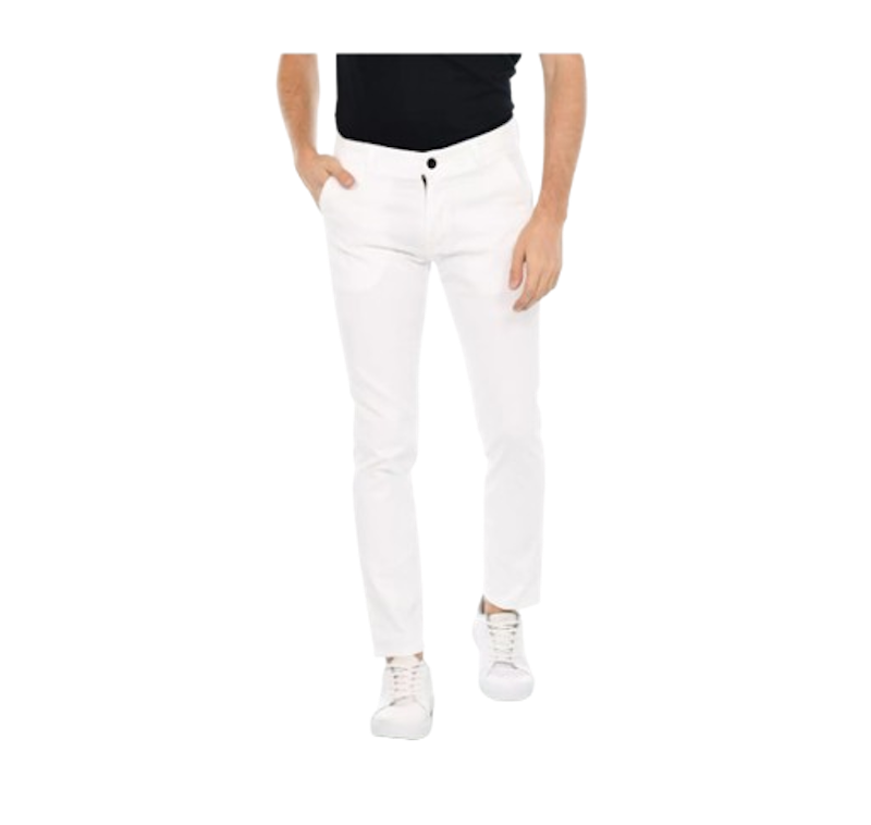 HIPSTER Celana Chino Panjang Pria Warna Putih 1