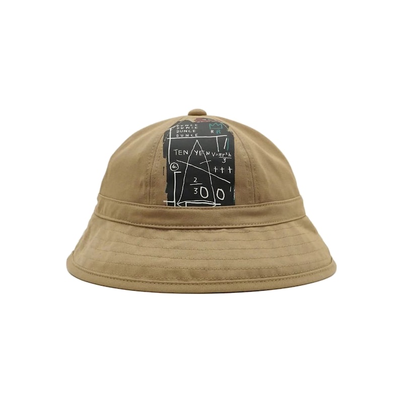 3Second x BASQUIAT Topi Bucket Hat Math Cream 2