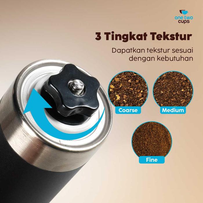 One Two Cups Manual Coffee Bean Grinder 2