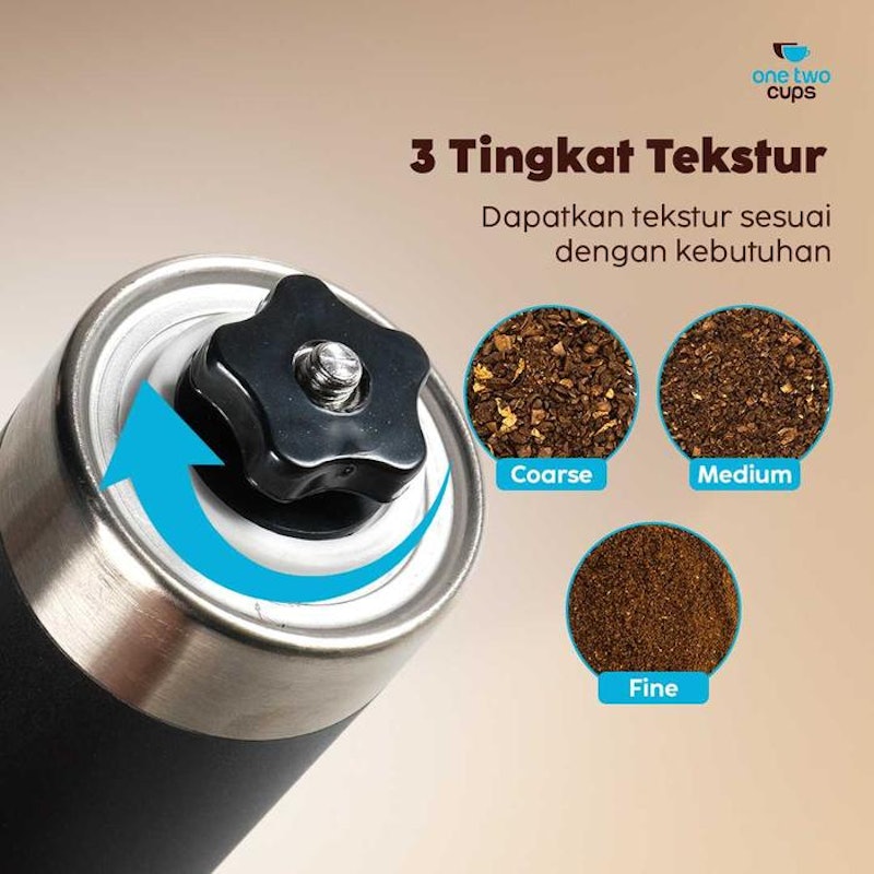 One Two Cups Manual Coffee Bean Grinder 2