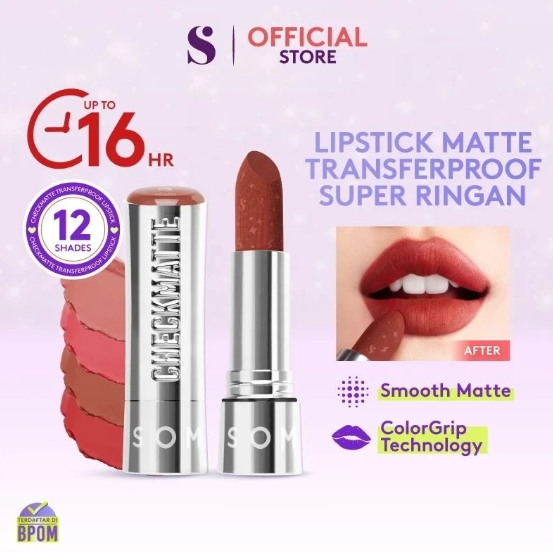 Royal Pesona Indonesia SOMETHINC Checkmatte Transferproof Lipstick 07 Cold