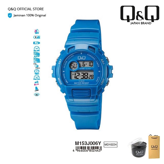 Citizen Watch Q&Q Jam Tangan Wanita Digital Sport M153J